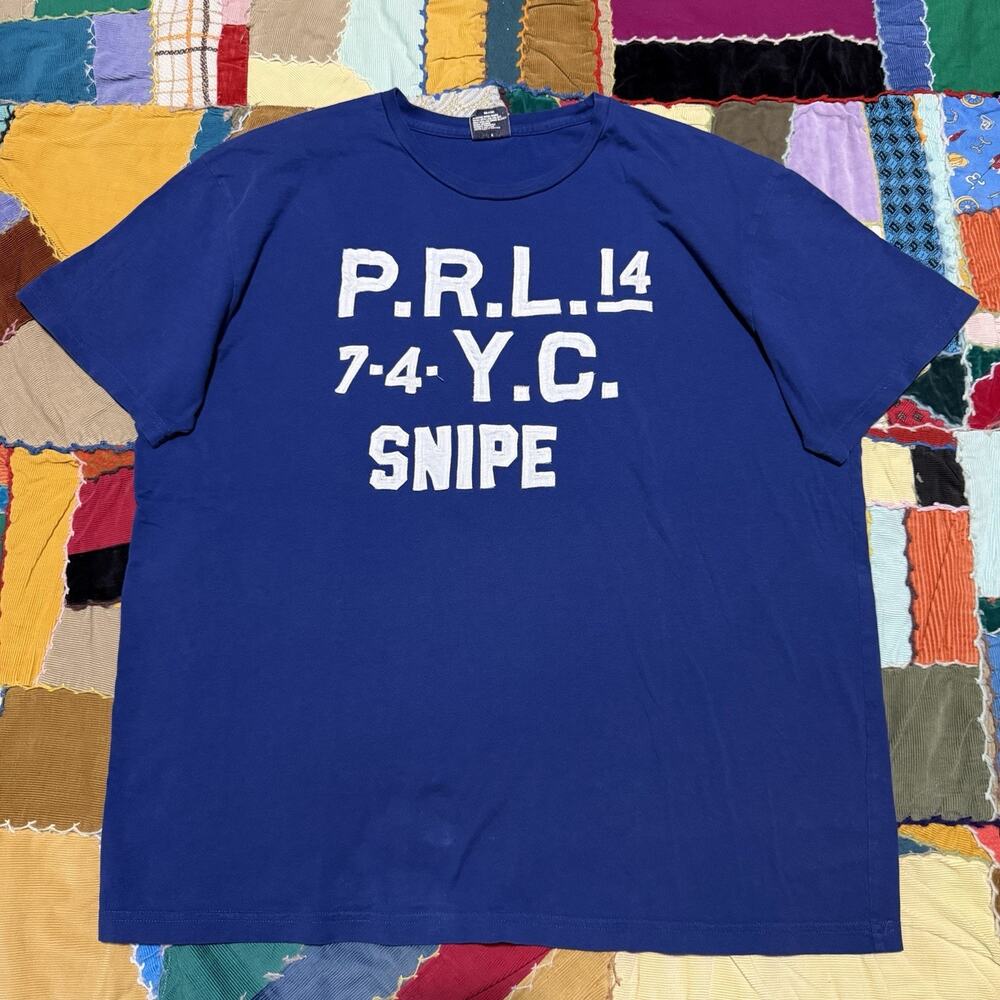 Polo by Ralph Lauren Blue Lettering T-Shirt Large